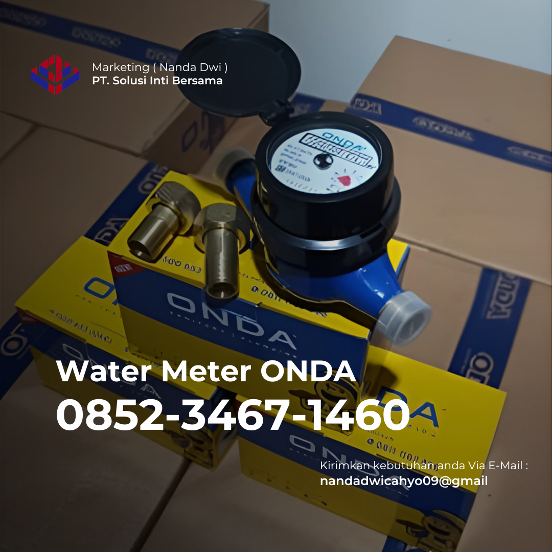 Distributor Jual Water Meter ONDA 1/2 Inch Supplier Harga Terbaik dan Termurah